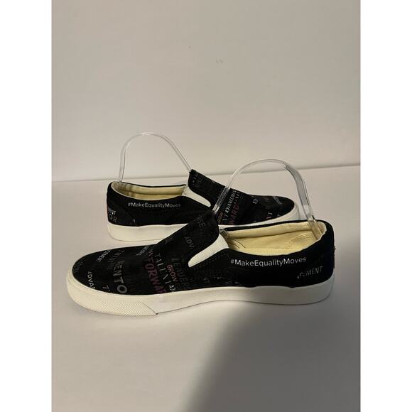 Bucketfeet Unisex Comfort Patterned Canvas Slip-On Sneakers Black Size W10/M8.5 - Picture 6 of 11